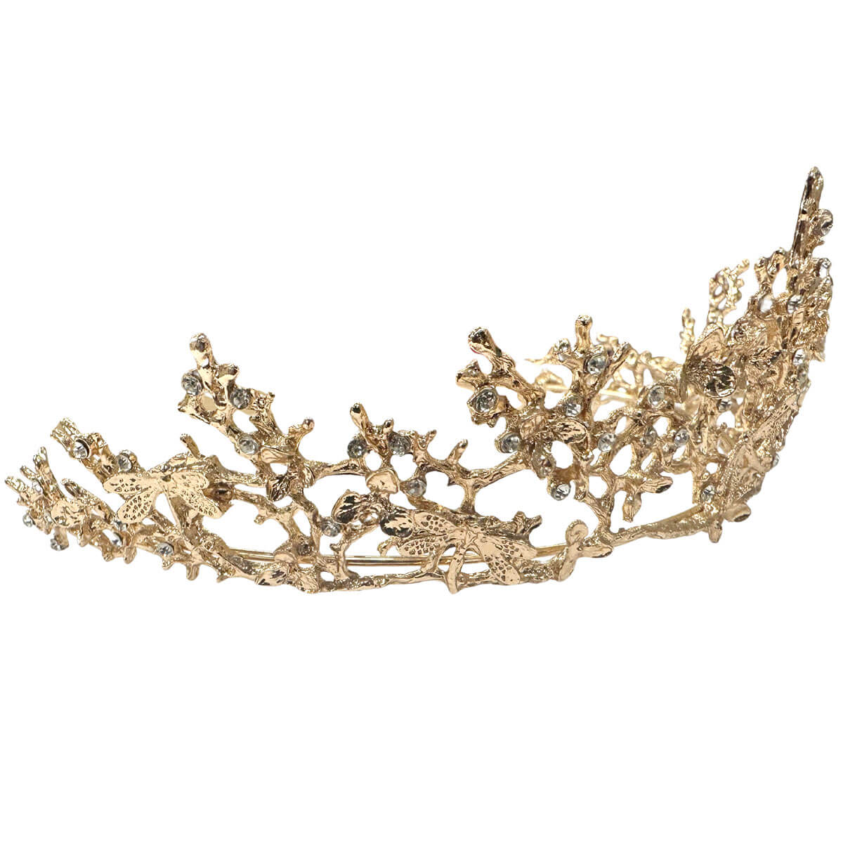 Custom 14K Gold Tiara with Stones 4 Custom 14K Gold Tiara with Stones - Image 4