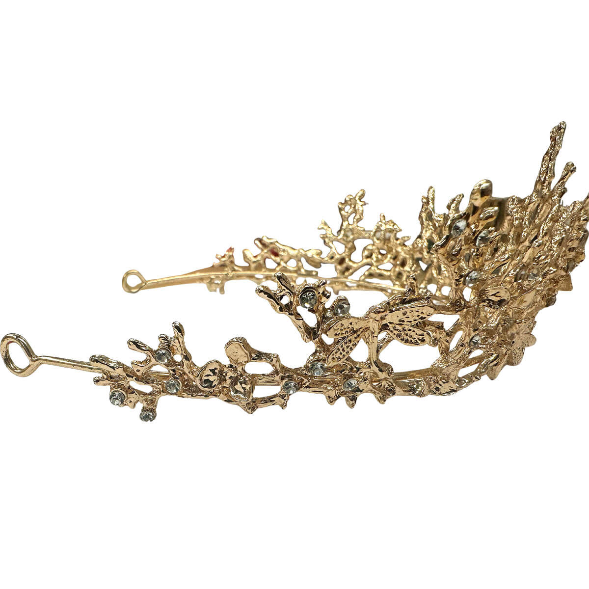 Custom 14K Gold Tiara with Stones 3 Custom 14K Gold Tiara with Stones - Image 3