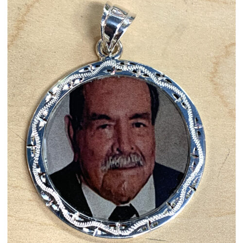 14K White Gold Custom Photo Medallion – Ayala’s Jewelry