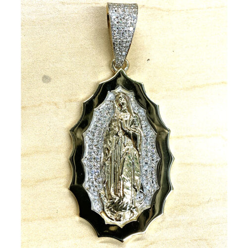 14K Gold Virgen de Guadalupe Medallion