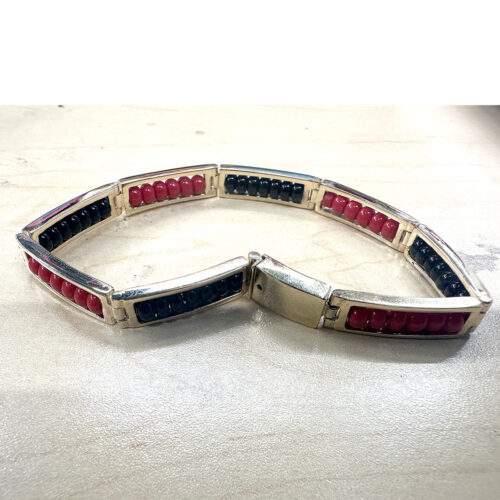 14K Gold Ruby And Sapphire Bracelet Custom Jewelry Huntington Park