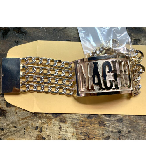 Custom 14K Yellow Gold 4-Row Name Bracelet – Nacho