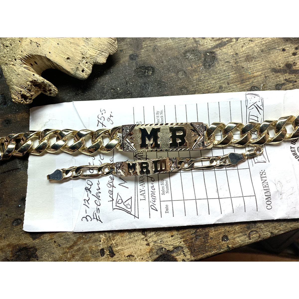 Mother & Daughter MB Initial Bracelets Custom Jewelry Huntington Park 1 Mother & Daughter MB Initial Bracelets Custom Jewelry Huntington Park