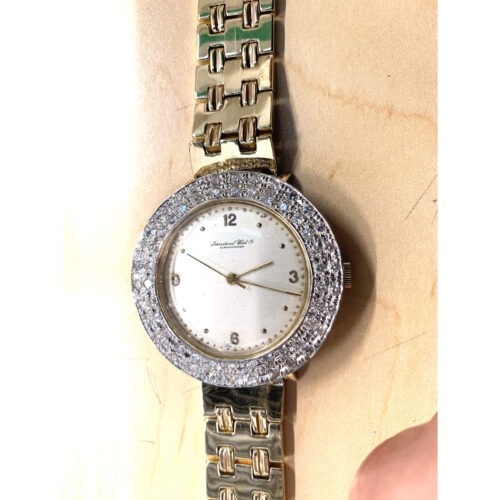 14K Yellow Gold Watch with Diamond Custom Dial